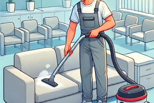 Cleaning office upholstery