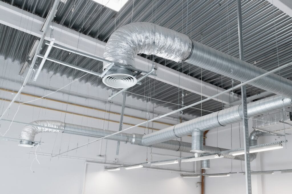 Ventilation,And,Air,Conditioning,System,On,The,Ceiling,Of,An